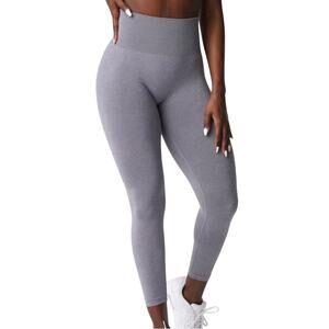 NVGTN Contour Seamless Gray High-Waisted Athletic Leggings MEDIUM